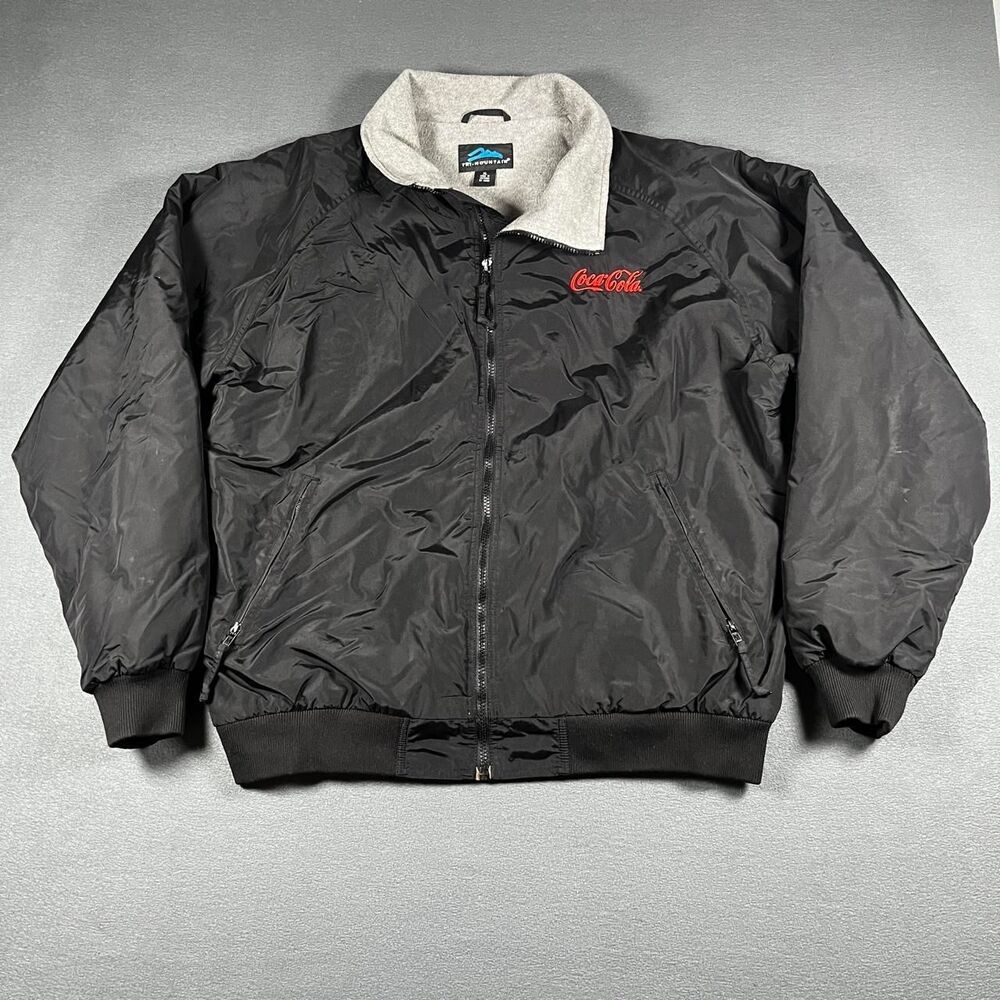 Coca-cola Men's Black and Grey Jacket